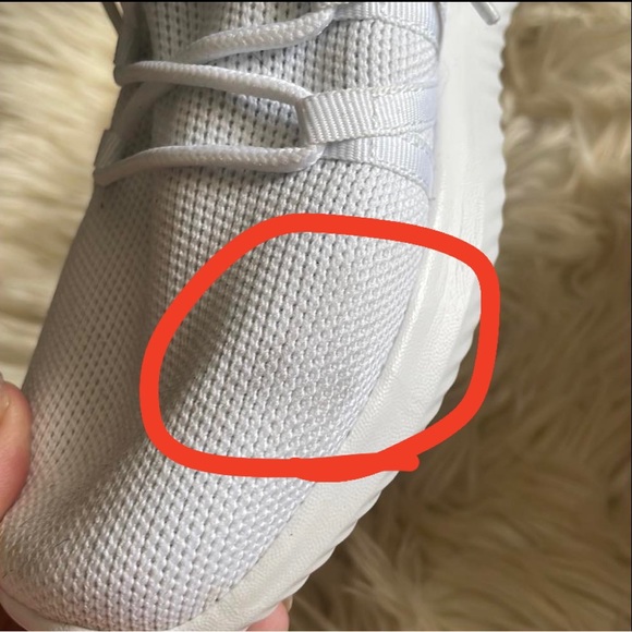 Athletic running work out crisp white lace up shoes sneakers hiking shoes sz 8 - Picture 17 of 17